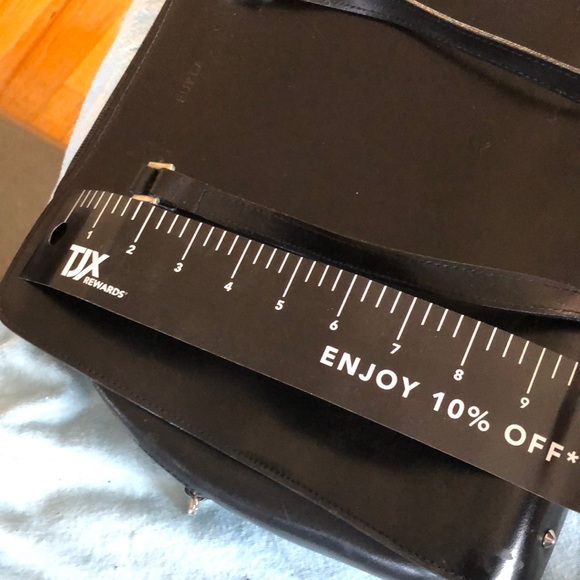 FURLA BLACK LEATHER PURSE - Picture 7 of 8